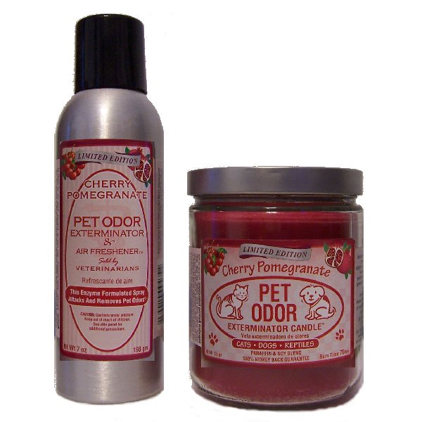Pet Odor Exterminator Combonation Package - Cherry Pomegranate (Limited Edition)